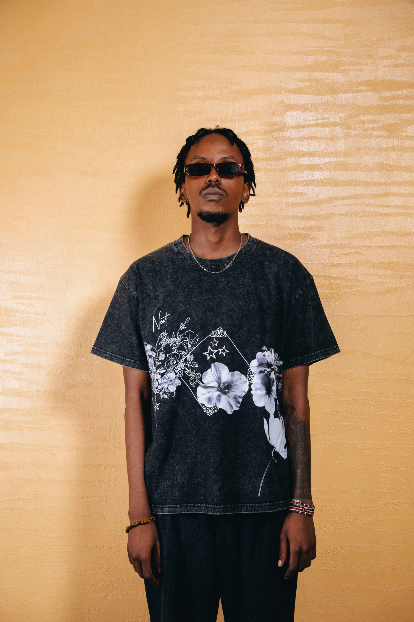 Black Stone Washed Tee